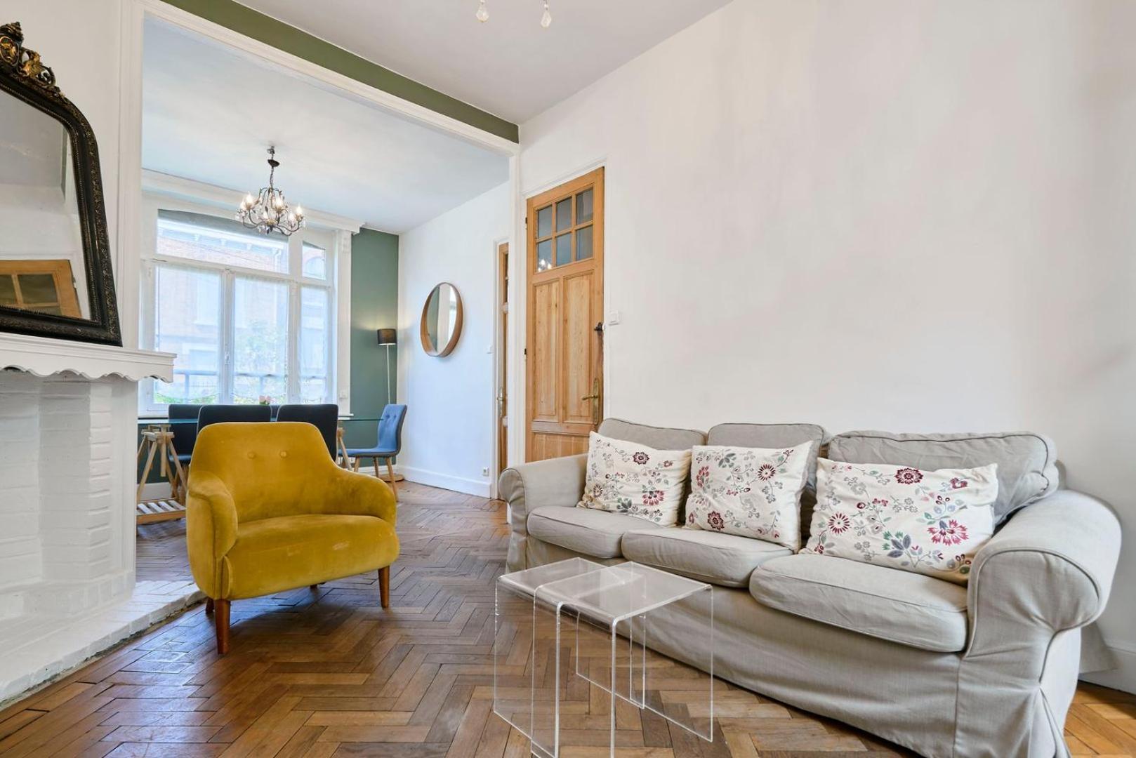 Appartamento Beautiful 1900 House Full Equipped, 4Bdrm+ Garden! Lambersart Esterno foto